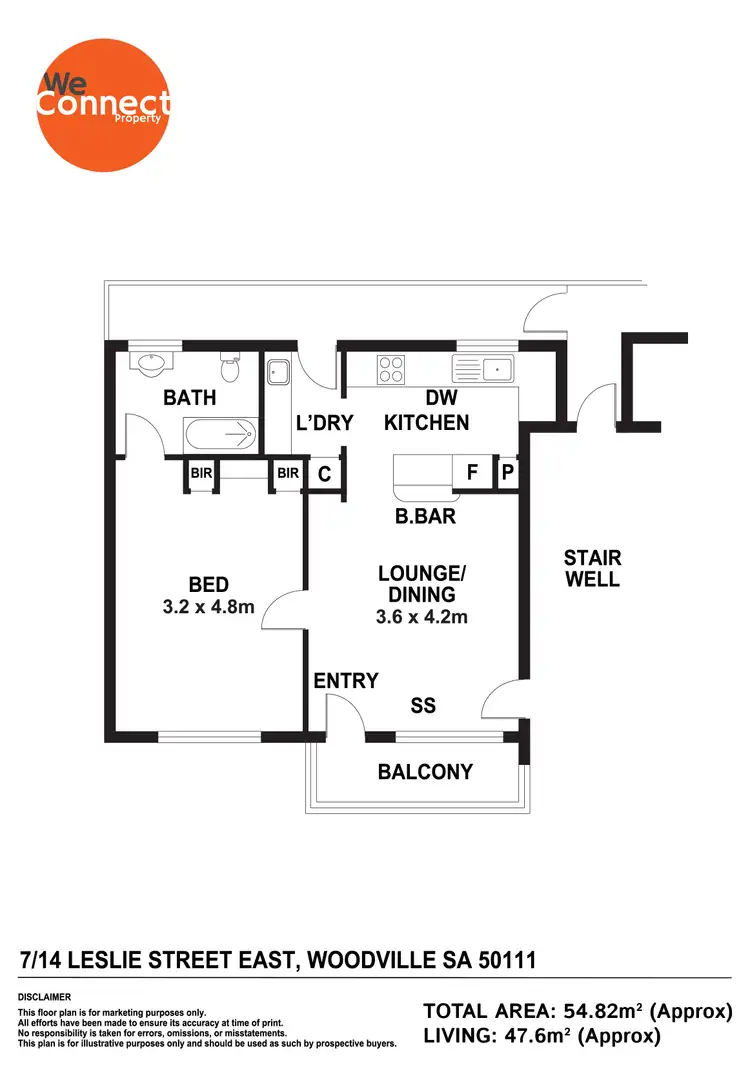 Floorplan of Homely unit listing, 7/14 Leslie Street, Woodville SA 5011