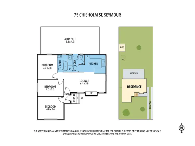 Floorplan of Homely house listing, 75 CHISHOLM CRESCENT, Seymour VIC 3660