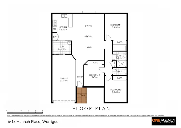 Floorplan of Homely villa listing, 6/13 Hannah Place, Worrigee NSW 2540