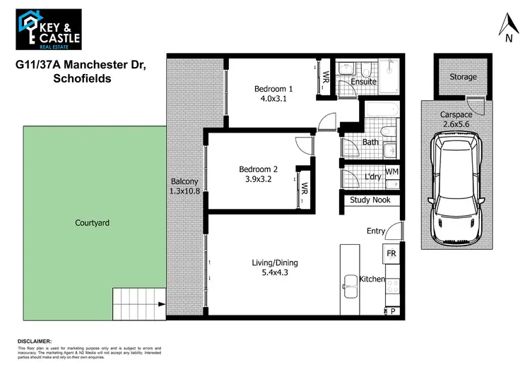 Floorplan of Homely apartment listing, G11//37A MANCHESTER DRIVE, Schofields NSW 2762
