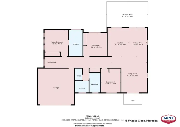 Floorplan of Homely house listing, 3 Frigate Close, Mareeba QLD 4880