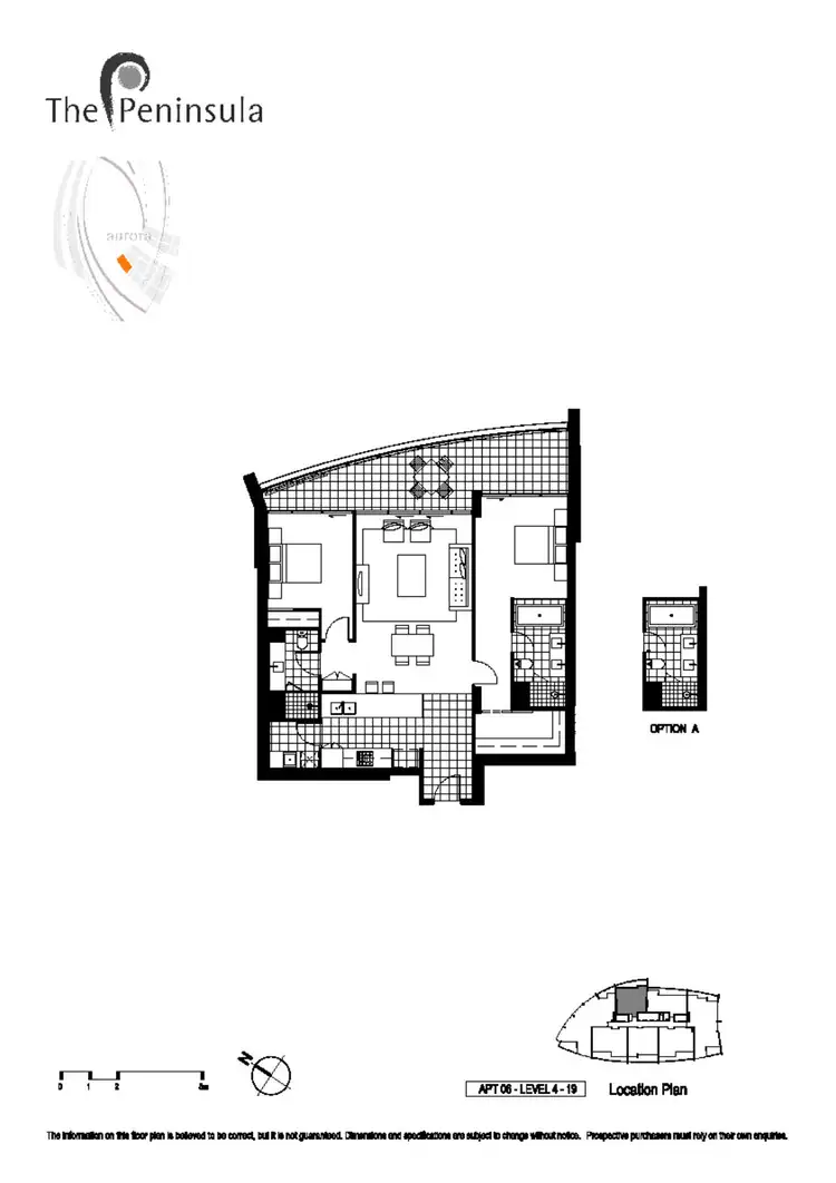 Floorplan of Homely apartment listing, 606/96 Bow River, Burswood WA 6100