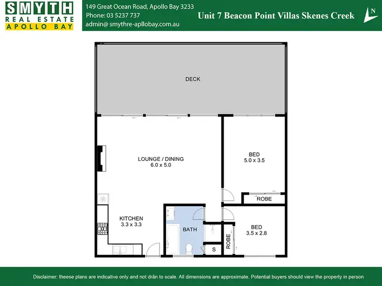 Floorplan of Homely unit listing, 6/270 Skenes Creek Road, Skenes Creek VIC 3233