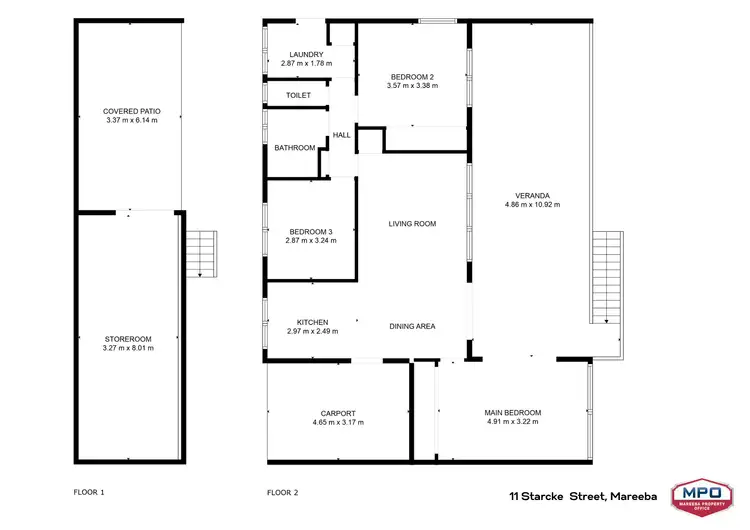 Floorplan of Homely house listing, 11 Starcke Street, Mareeba QLD 4880