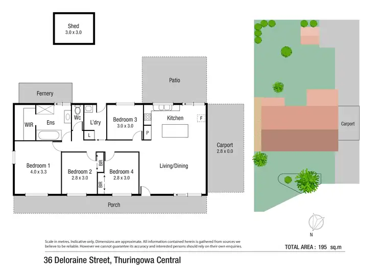Floorplan of Homely house listing, 36 Deloraine Street, Thuringowa Central QLD 4817