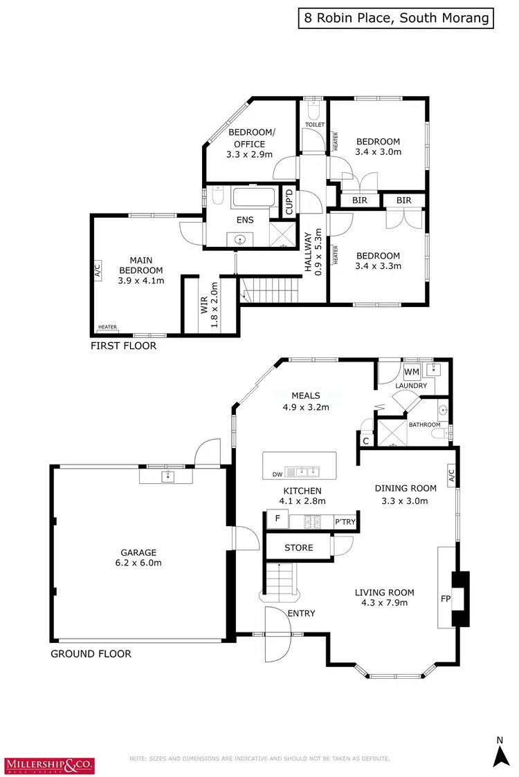 Floorplan of Homely house listing, 8 Robin Place, South Morang VIC 3752