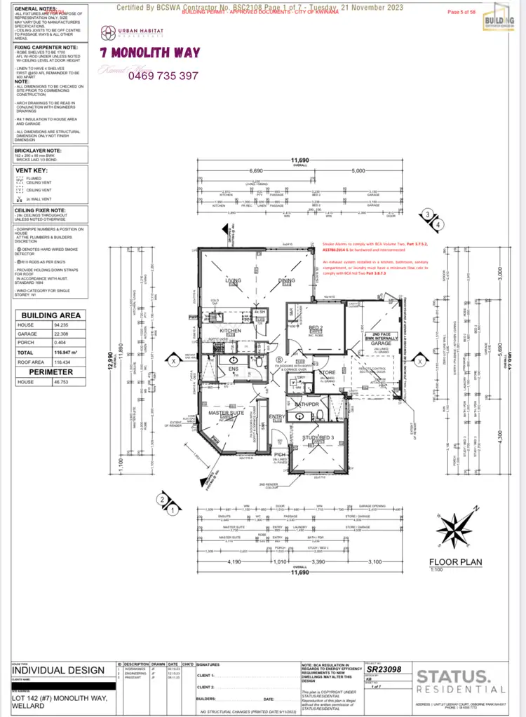 Floorplan of Homely house listing, 7 Monolith Way, Wellard WA 6170