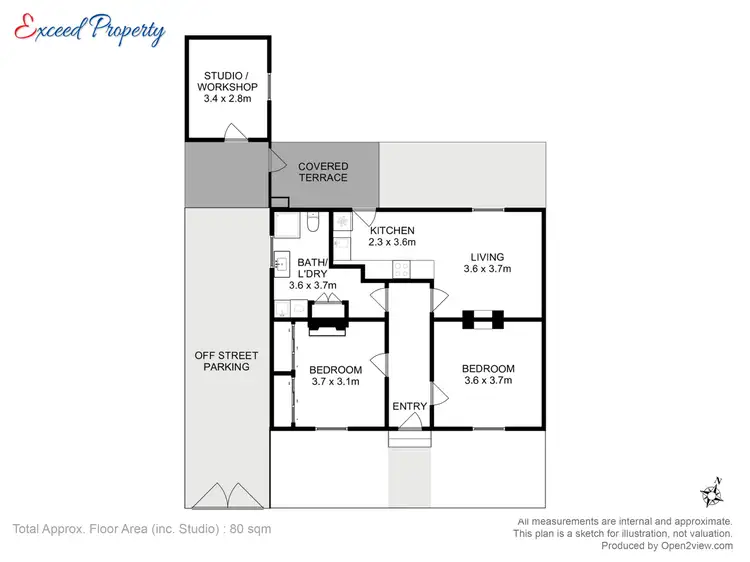 Floorplan of Homely house listing, 56 George Street, New Norfolk TAS 7140
