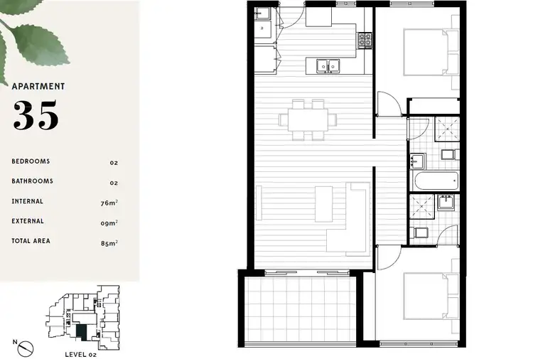 Floorplan of Homely apartment listing, 35/114 Great Western Highway, Westmead NSW 2145