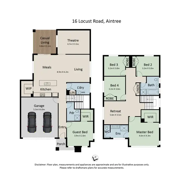 Floorplan of Homely house listing, 16 Locust Road, Aintree VIC 3336