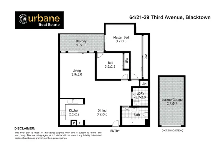 Floorplan of Homely apartment listing, 64/21-29 Third Avenue, Blacktown NSW 2148