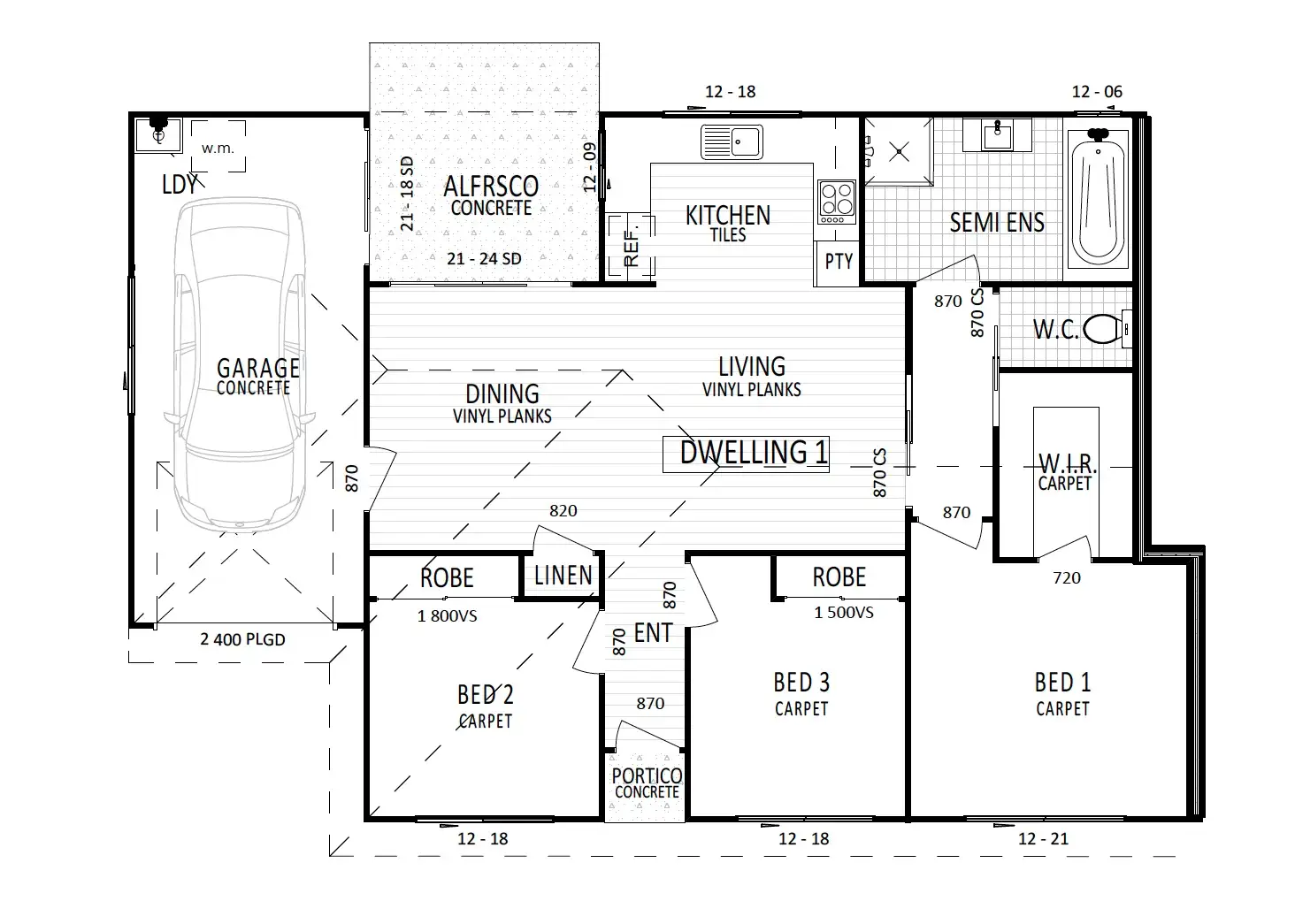 Floorplan of Homely semi-detached listing, Address available on request