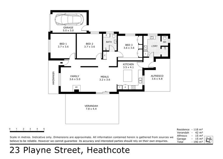 Floorplan of Homely house listing, 23 Playne Street, Heathcote VIC 3523