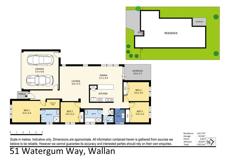 Floorplan of Homely house listing, 51 Watergum Way, Wallan VIC 3756