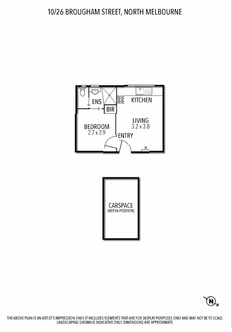 Floorplan of Homely apartment listing, 10/26 Brougham Street, North Melbourne VIC 3051