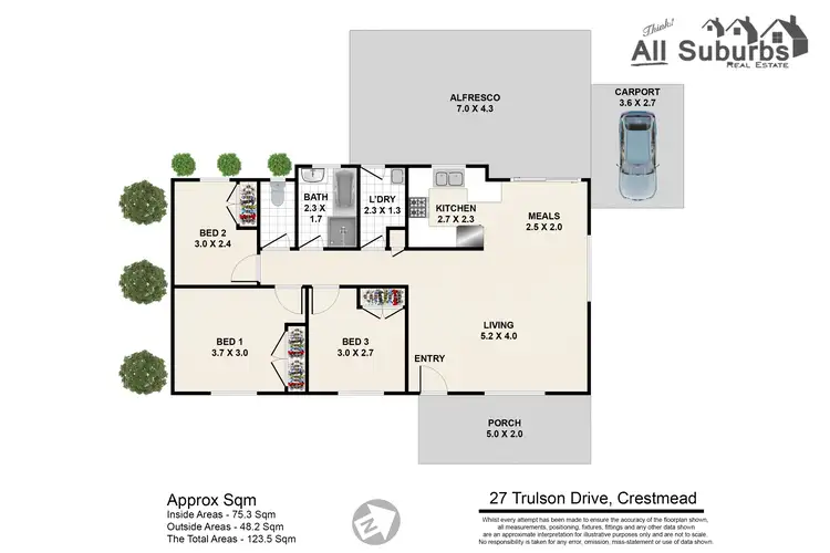Floorplan of Homely house listing, 27 Trulson Drive, Crestmead QLD 4132