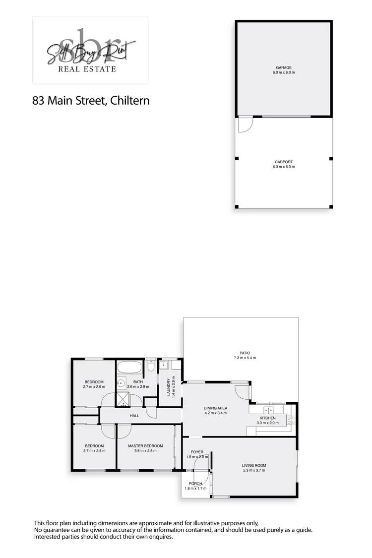 Floorplan of Homely house listing, 83 MAIN STREET, Chiltern VIC 3683