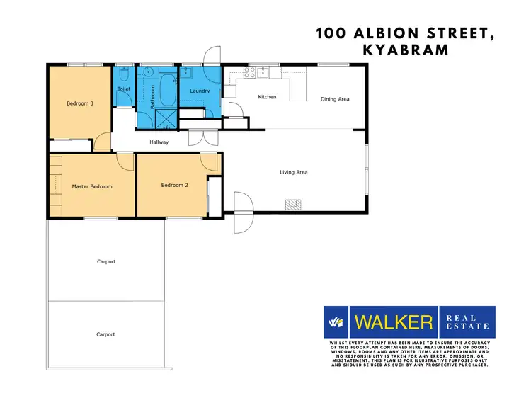 Floorplan of Homely house listing, 100 Albion Street, Kyabram VIC 3620