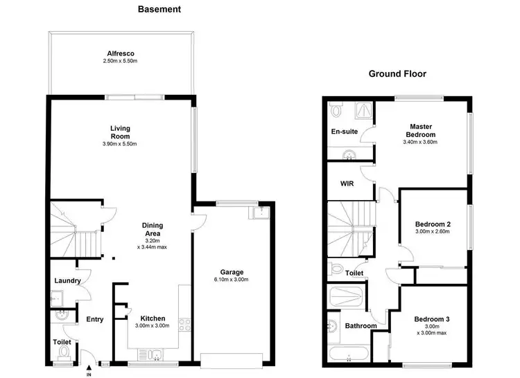 Floorplan of Homely townhouse listing, 56/6 White Ibis Drive, Griffin QLD 4503