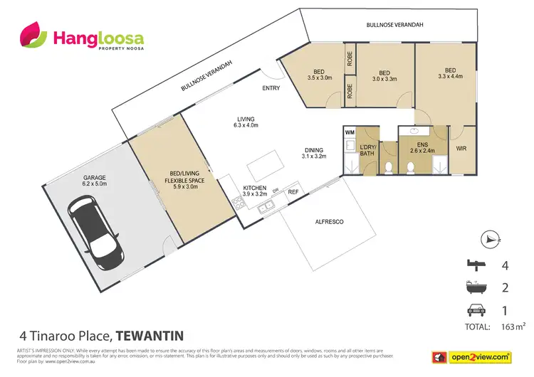 Floorplan of Homely house listing, 4 Tinaroo Place, Tewantin QLD 4565