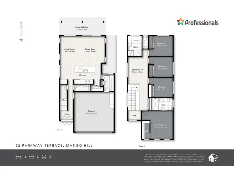 Floorplan of Homely house listing, 23 Parkway Terrace, Mango Hill QLD 4509