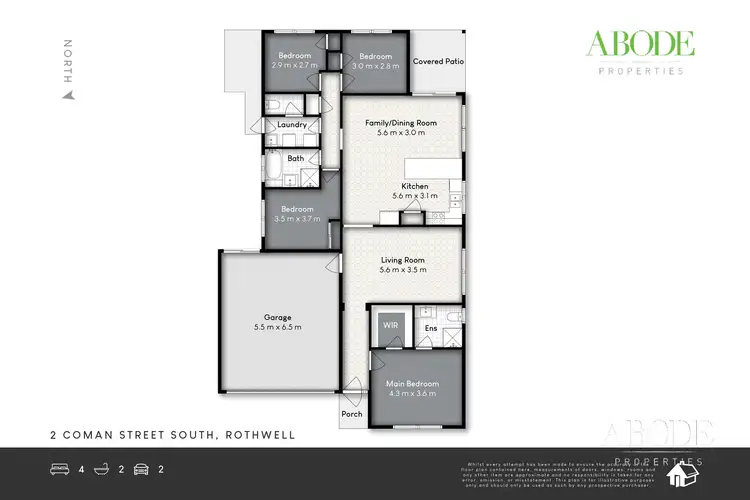 Floorplan of Homely house listing, 2 Coman Street South, Rothwell QLD 4022