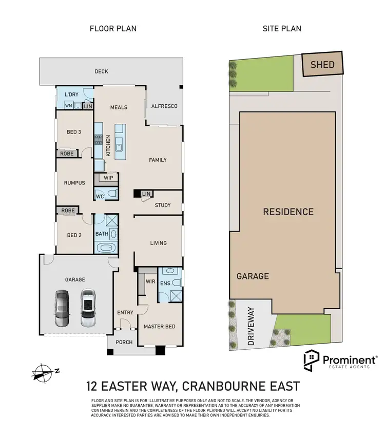 Floorplan of Homely house listing, 12 Easter Way, Cranbourne East VIC 3977