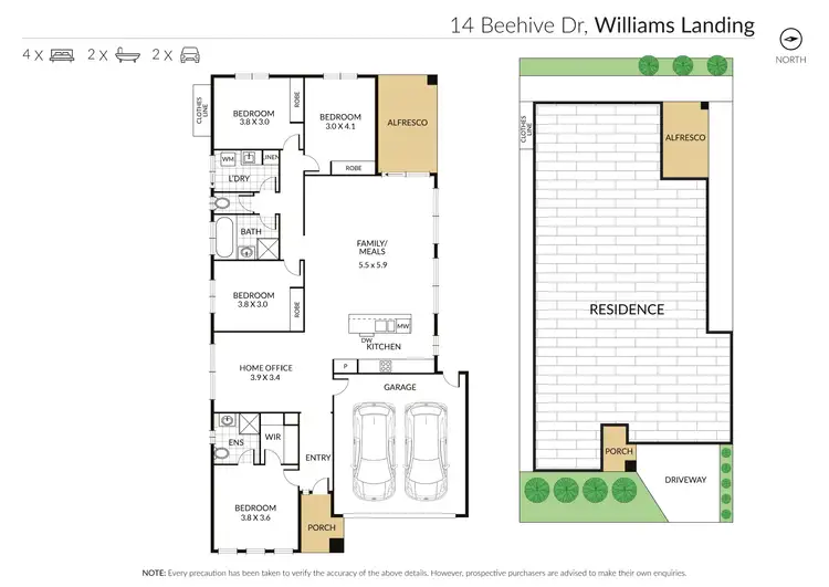 Floorplan of Homely house listing, 14 Beehive Drive, Williams Landing VIC 3027