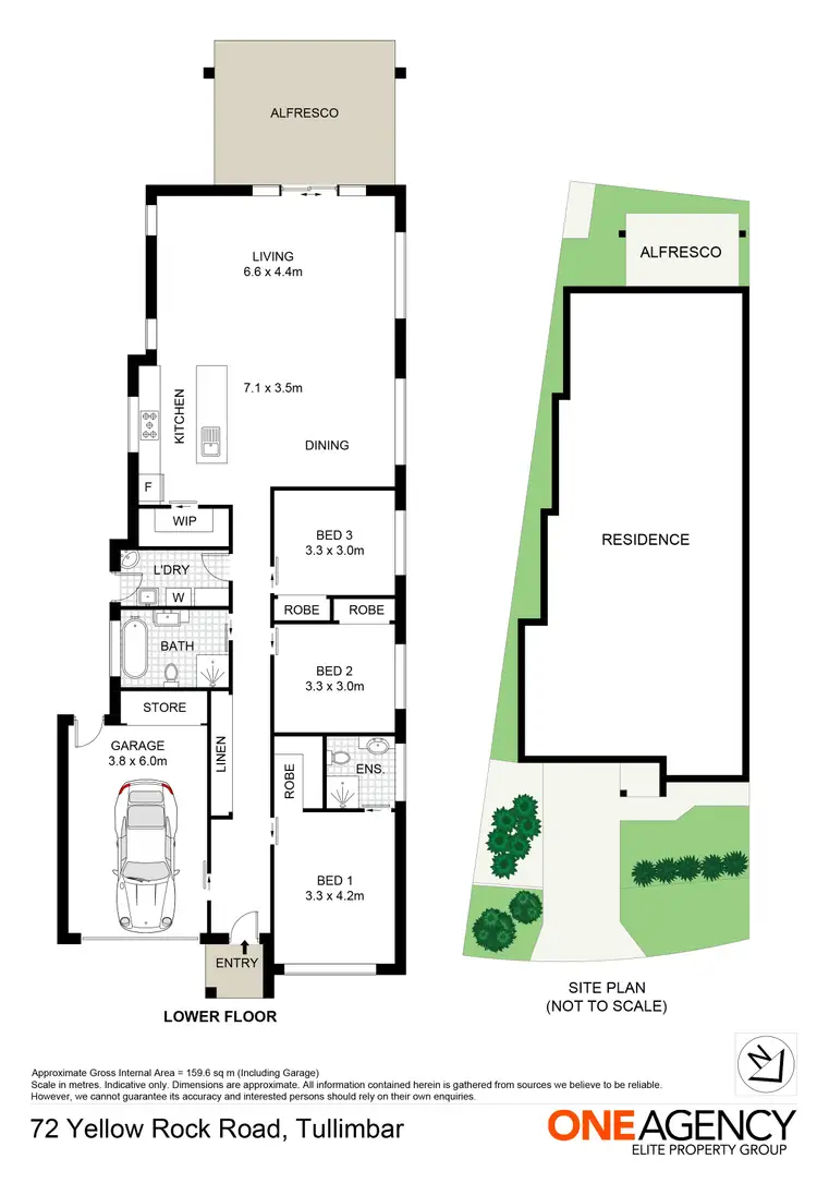 Floorplan of Homely semi-detached listing, 72 Yellow Rock Road, Tullimbar NSW 2527