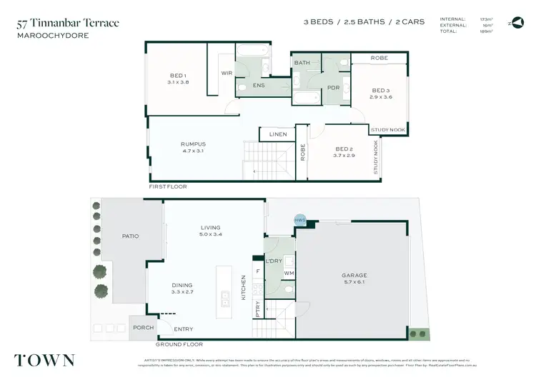 Floorplan of Homely house listing, 57 Tinnanbar Terrace, Maroochydore QLD 4558
