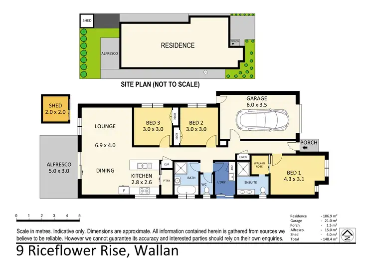 Floorplan of Homely house listing, 9 Riceflower Rise, Wallan VIC 3756