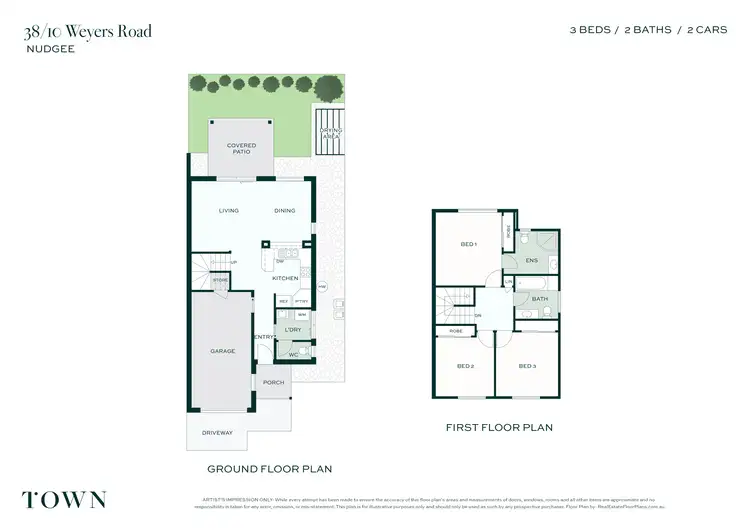 Floorplan of Homely townhouse listing, 38/10 Weyers Road, Nudgee QLD 4014