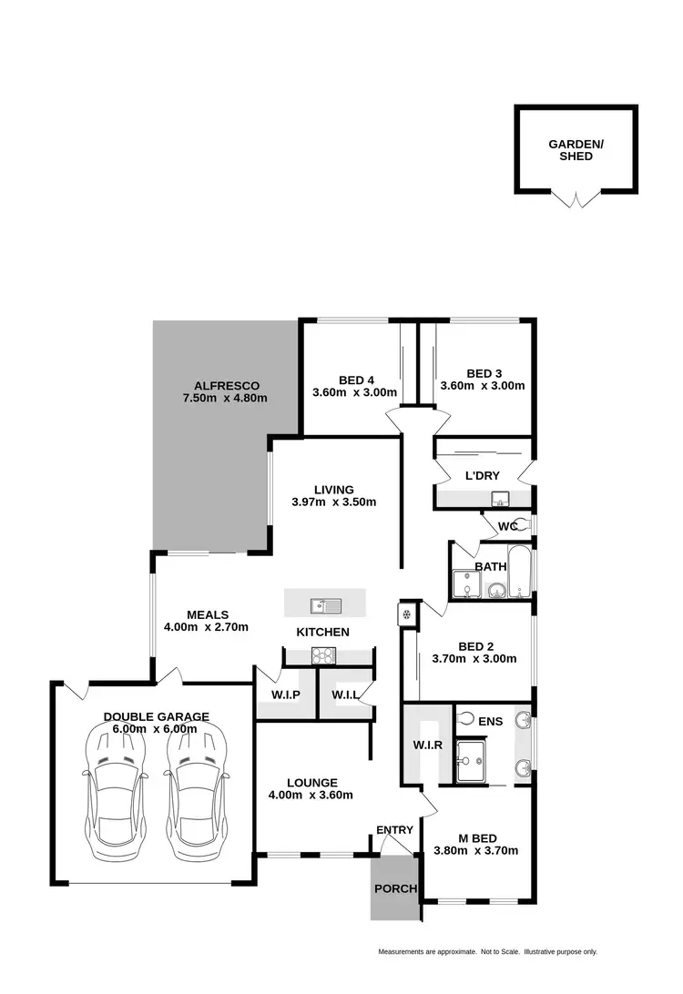 Floorplan of Homely house listing, 10 Willowdale Street, Wodonga VIC 3690