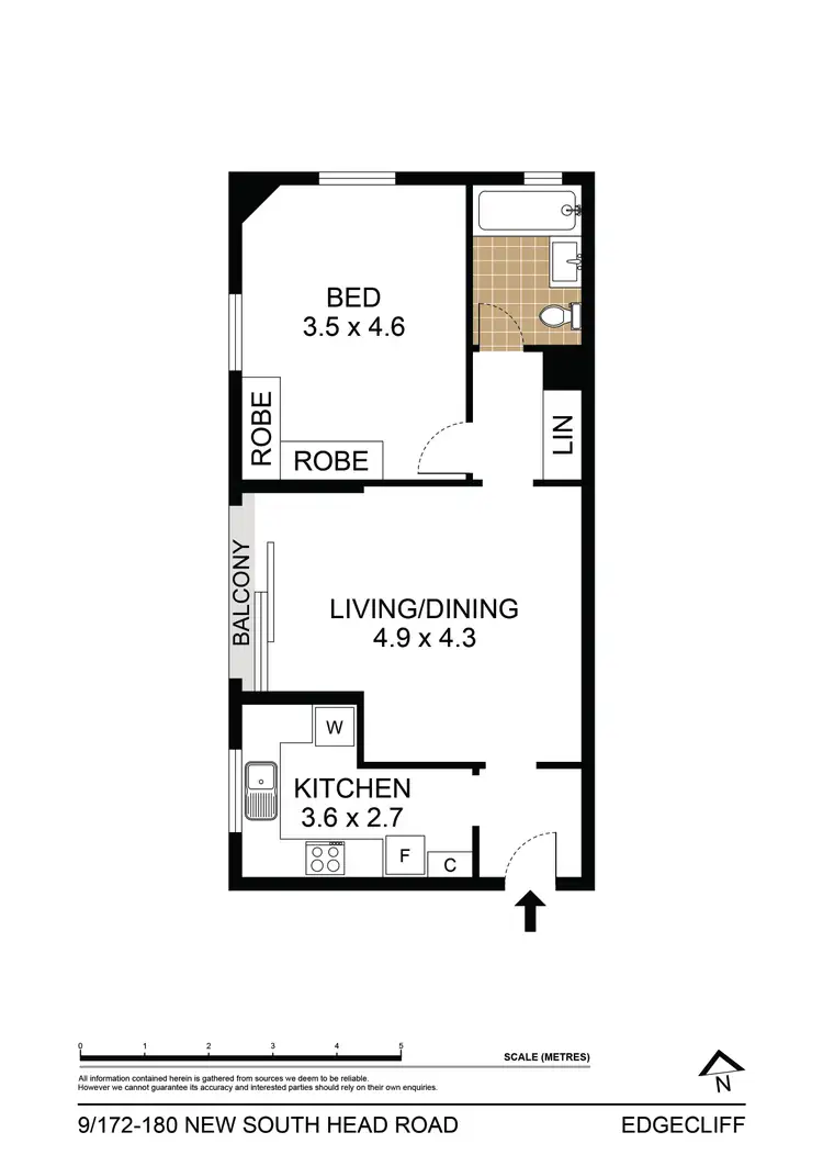 Floorplan of Homely apartment listing, 9/172-180 New South Head Road, Edgecliff NSW 2027