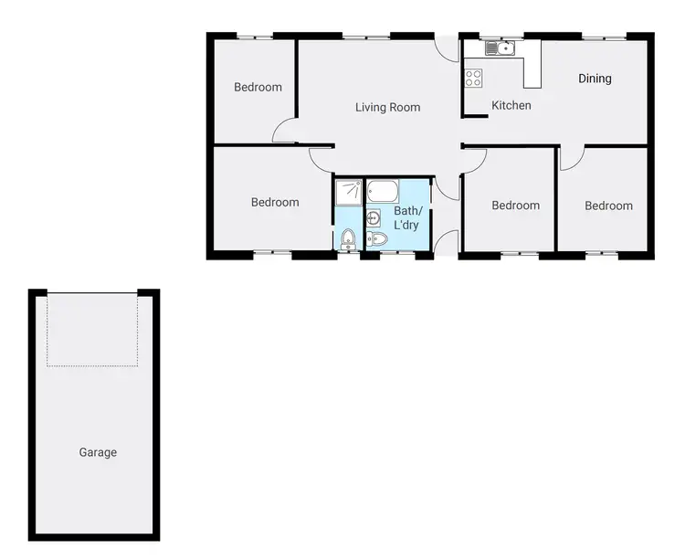 Floorplan of Homely house listing, 3 TOKES CRESCENT, Dartmouth VIC 3701