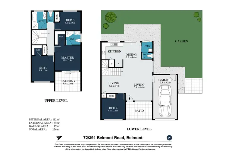 Floorplan of Homely townhouse listing, 72/391 Belmont Road, Belmont QLD 4153