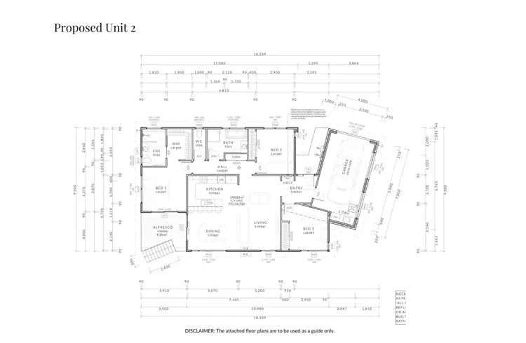 Floorplan of Homely villa listing, 2/1 Dominique Way, Rokeby TAS 7019
