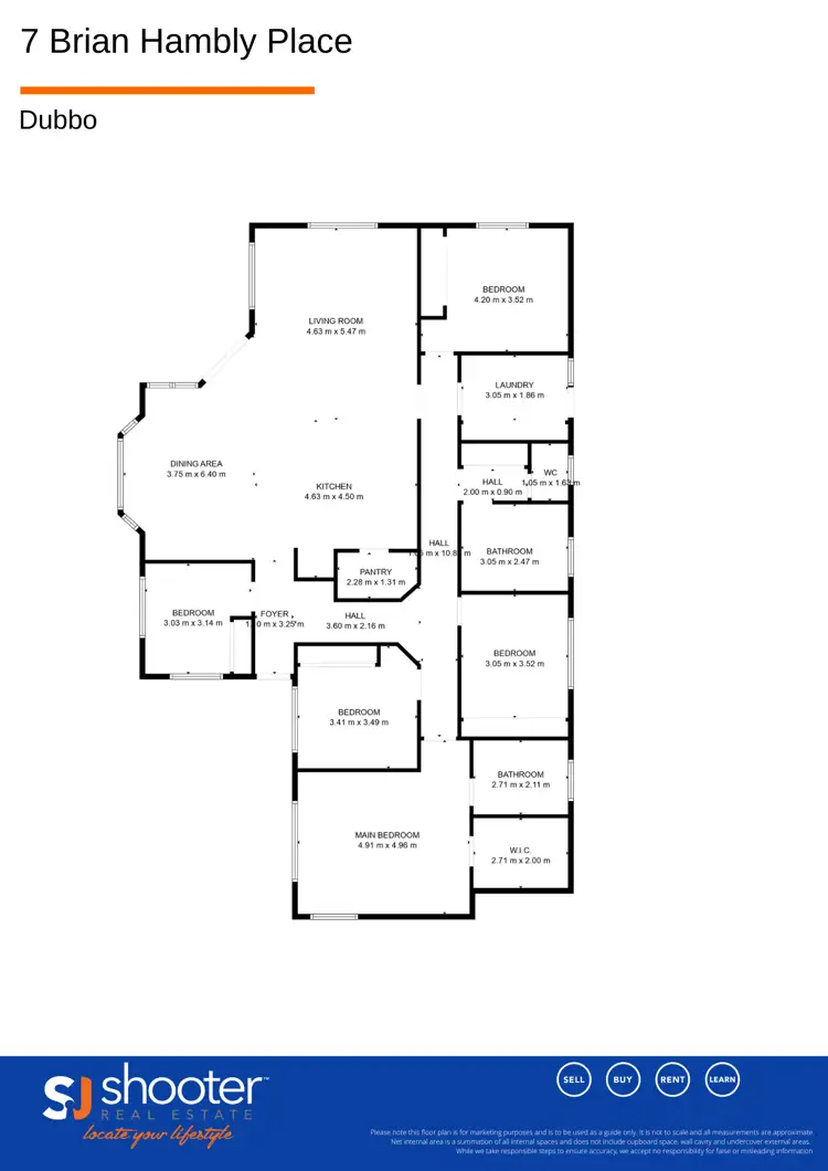 Floorplan of Homely house listing, 7 Brian Hambly Place, Dubbo NSW 2830