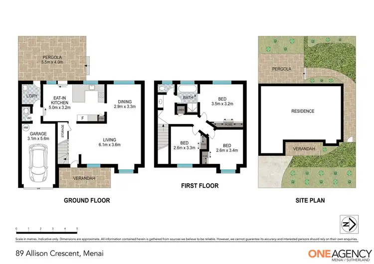 Floorplan of Homely townhouse listing, 89 Allison Crescent, Menai NSW 2234