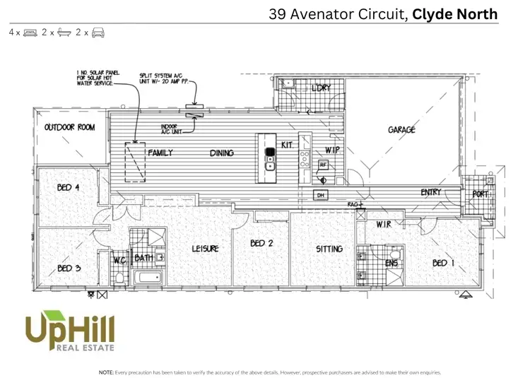 Floorplan of Homely house listing, 39 Avenator Circuit, Clyde North VIC 3978