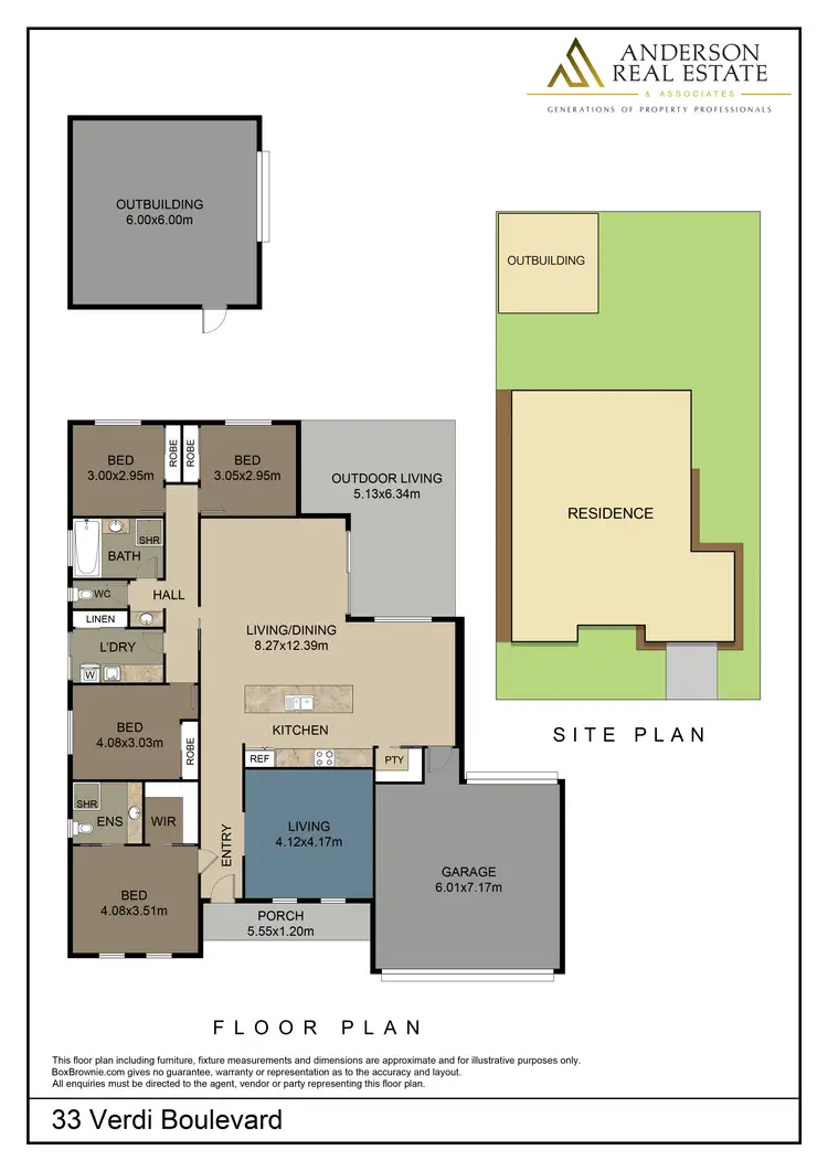 Floorplan of Homely house listing, 33 Verdi Bvd, Irymple VIC 3498