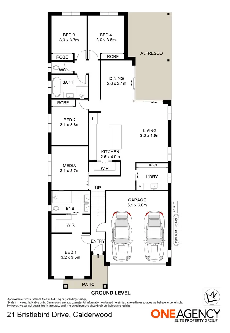 Floorplan of Homely house listing, 21 Bristlebird Drive, Calderwood NSW 2527