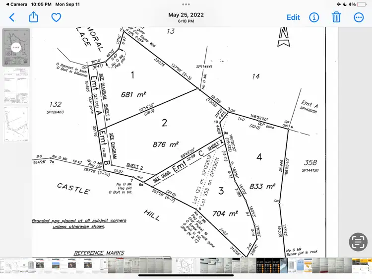 Floorplan of Homely land listing, 65 Castle Hill Road, Castle Hill QLD 4810