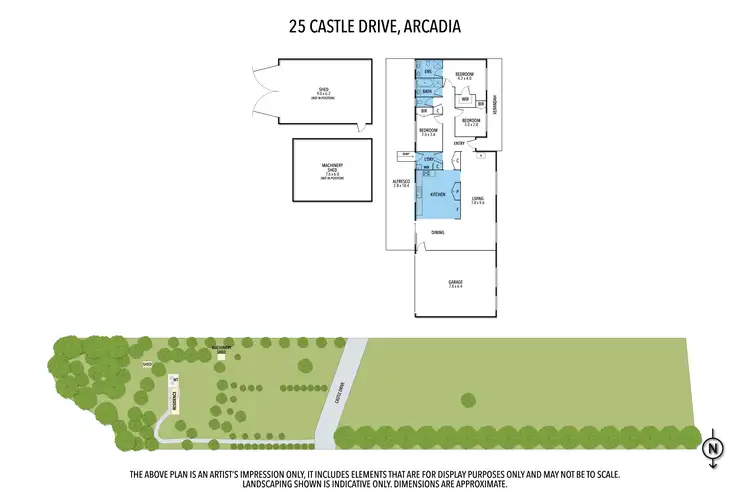 Floorplan of Homely rural property listing, 25 CASTLE DRIVE, Arcadia VIC 3631