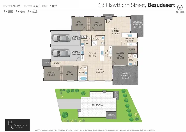 Floorplan of Homely semi-detached listing, 1 & 2/18 Hawthorn Street, Beaudesert QLD 4285