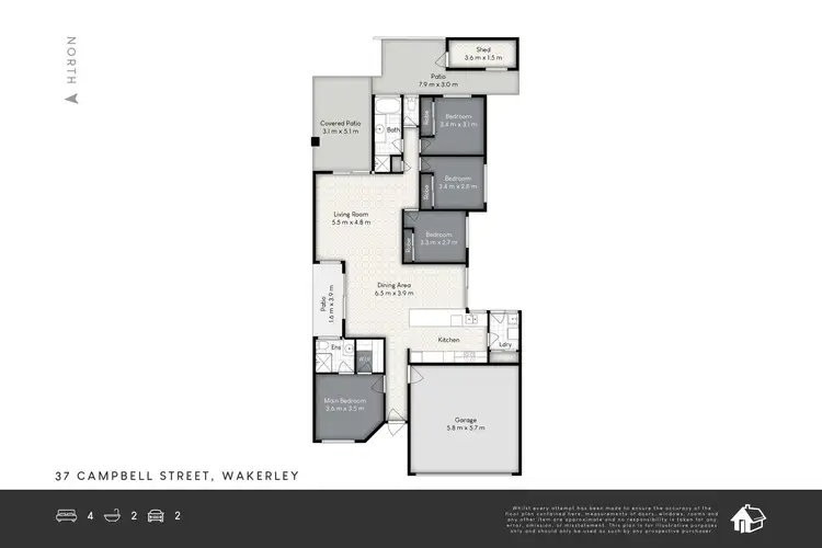 Floorplan of Homely house listing, 37 Campbell Street, Wakerley QLD 4154