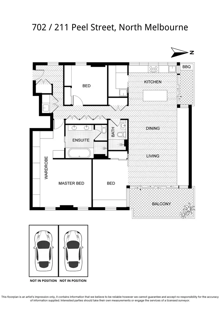 Floorplan of Homely apartment listing, 702/211 Peel Street, North Melbourne VIC 3051