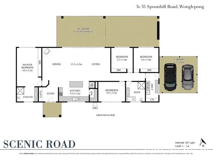 Floorplan of Homely rural property listing, 31-35 Spoonbill Road, Wonglepong QLD 4275