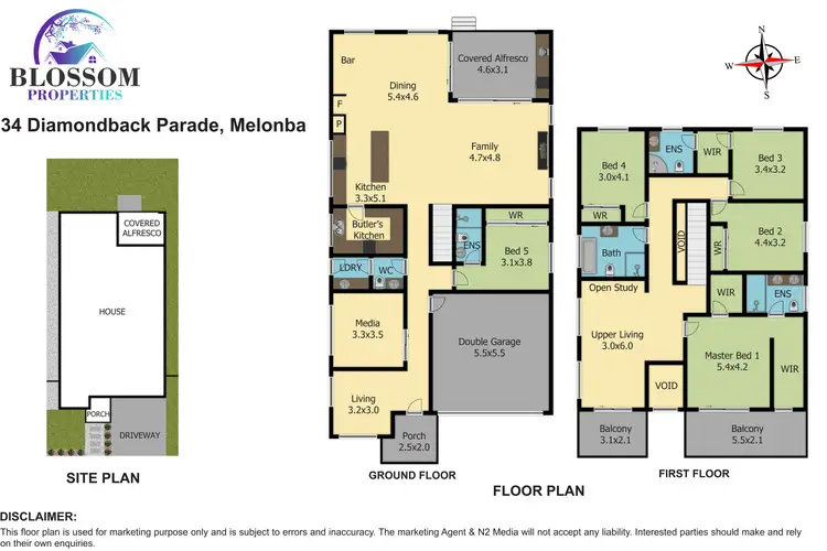 Floorplan of Homely house listing, 34 Diamondback Parade(Melonba), Marsden Park NSW 2765