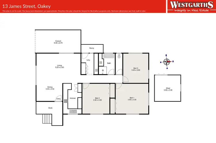 Floorplan of Homely house listing, 13 James Street, Oakey QLD 4401